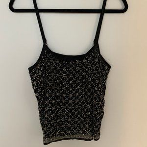 "Topshop" Beaded Sparkly Evening Tank Top SIZE 10